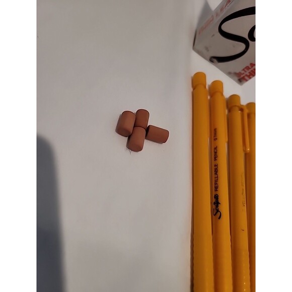 Scripto Refillable Pencil #2 Mechanical Pencils 0.7mm 8 Pencils  4 Erraser Box - Picture 2 of 16